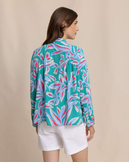 Southern Tide Bonni Vintage Gardens Blouse For Women|Sale