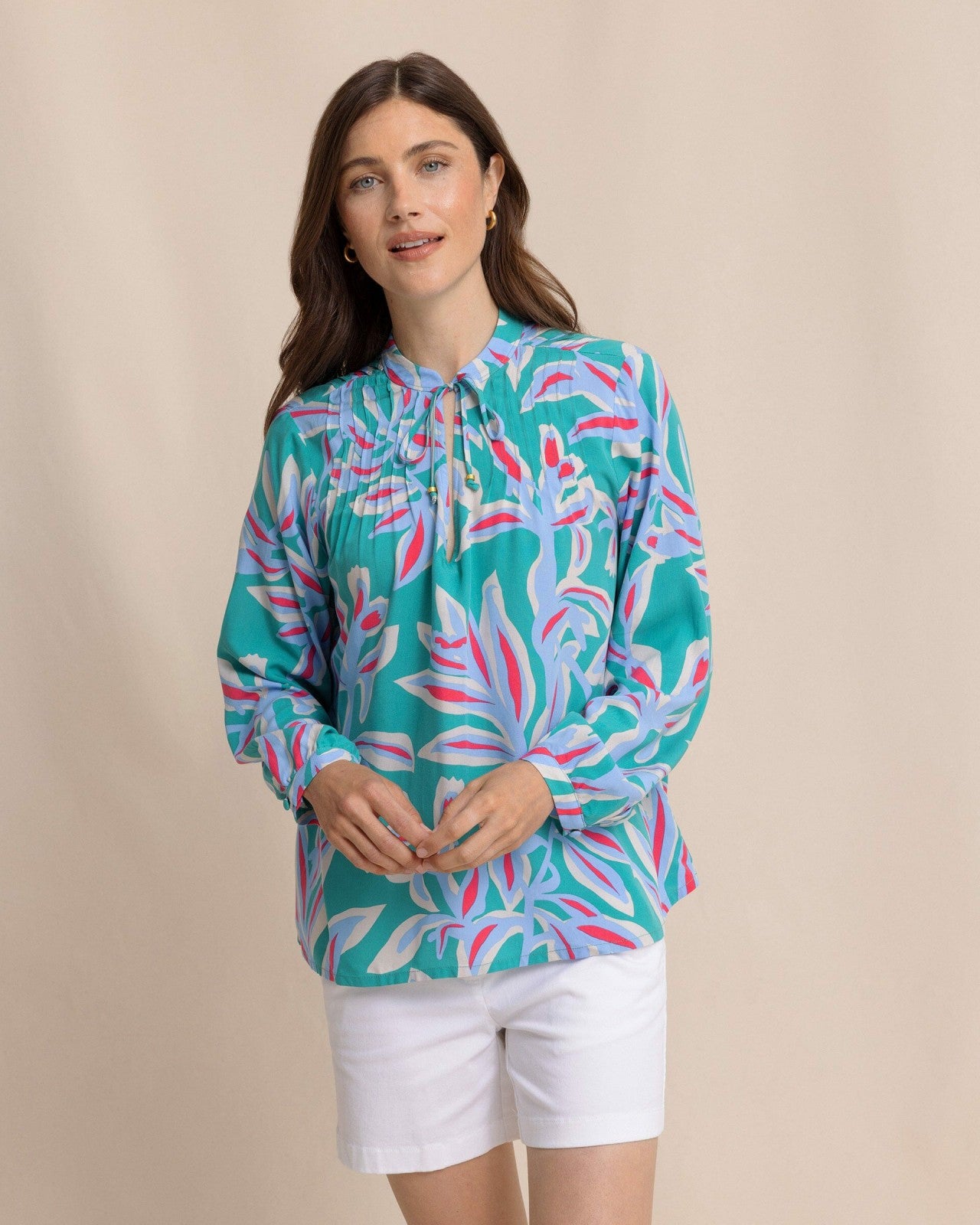 Southern Tide Bonni Vintage Gardens Blouse For Women|Sale