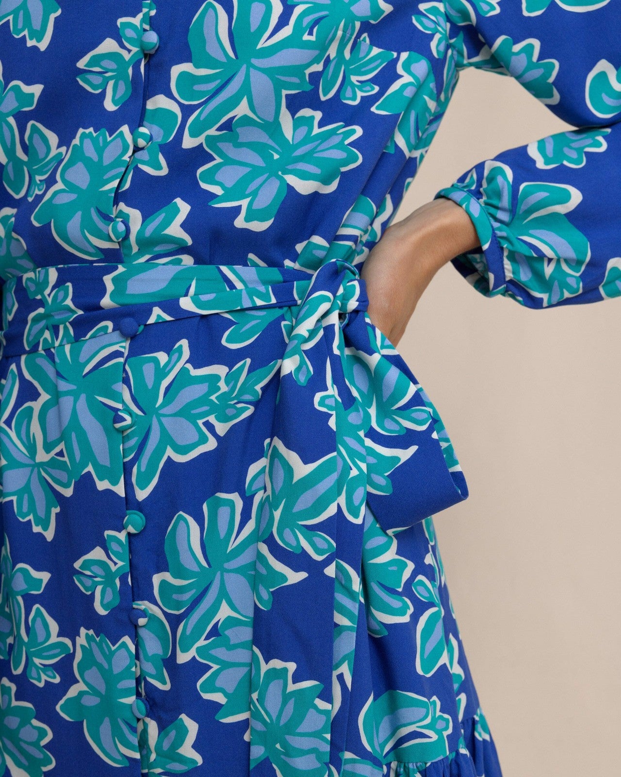 Southern Tide Merritt Forever Blooming Long Sleeve Dress For Women|Sale