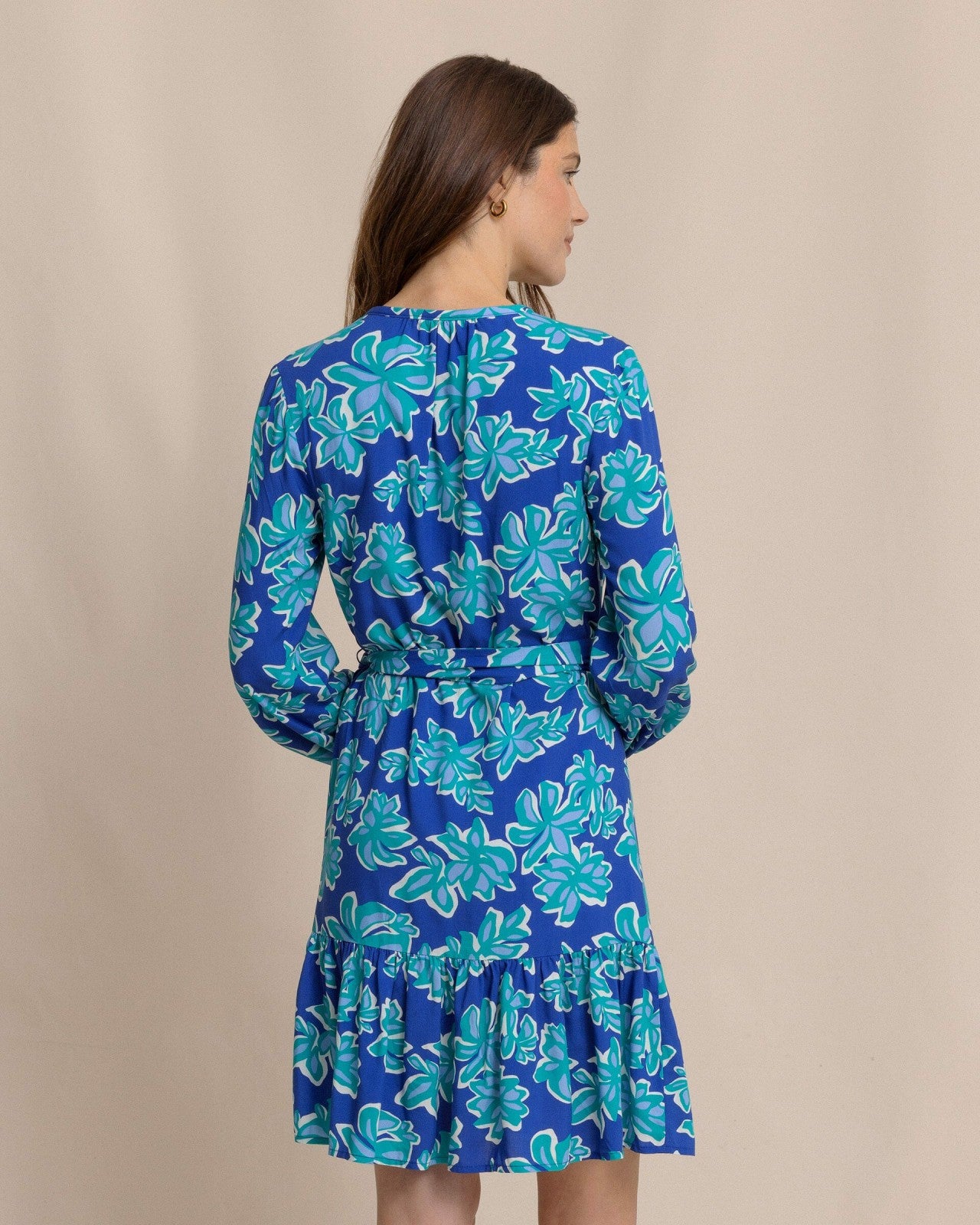 Southern Tide Merritt Forever Blooming Long Sleeve Dress For Women|Sale