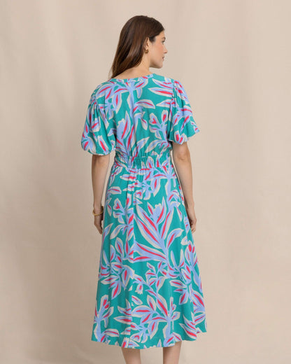 Southern Tide Penni Vintage Gardens Midi Dress For Women|Sale