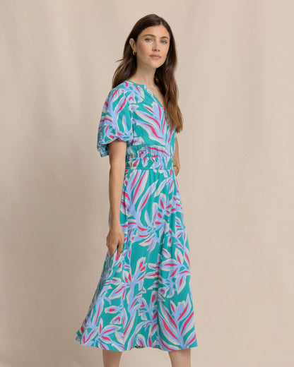 Southern Tide Penni Vintage Gardens Midi Dress For Women|Sale