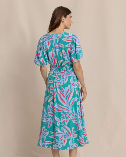 Southern Tide Penni Vintage Gardens Midi Dress For Women|Sale