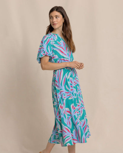 Southern Tide Penni Vintage Gardens Midi Dress For Women|Sale