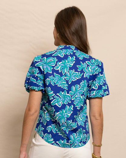 Southern Tide Payge Poplin Top For Women|Sale