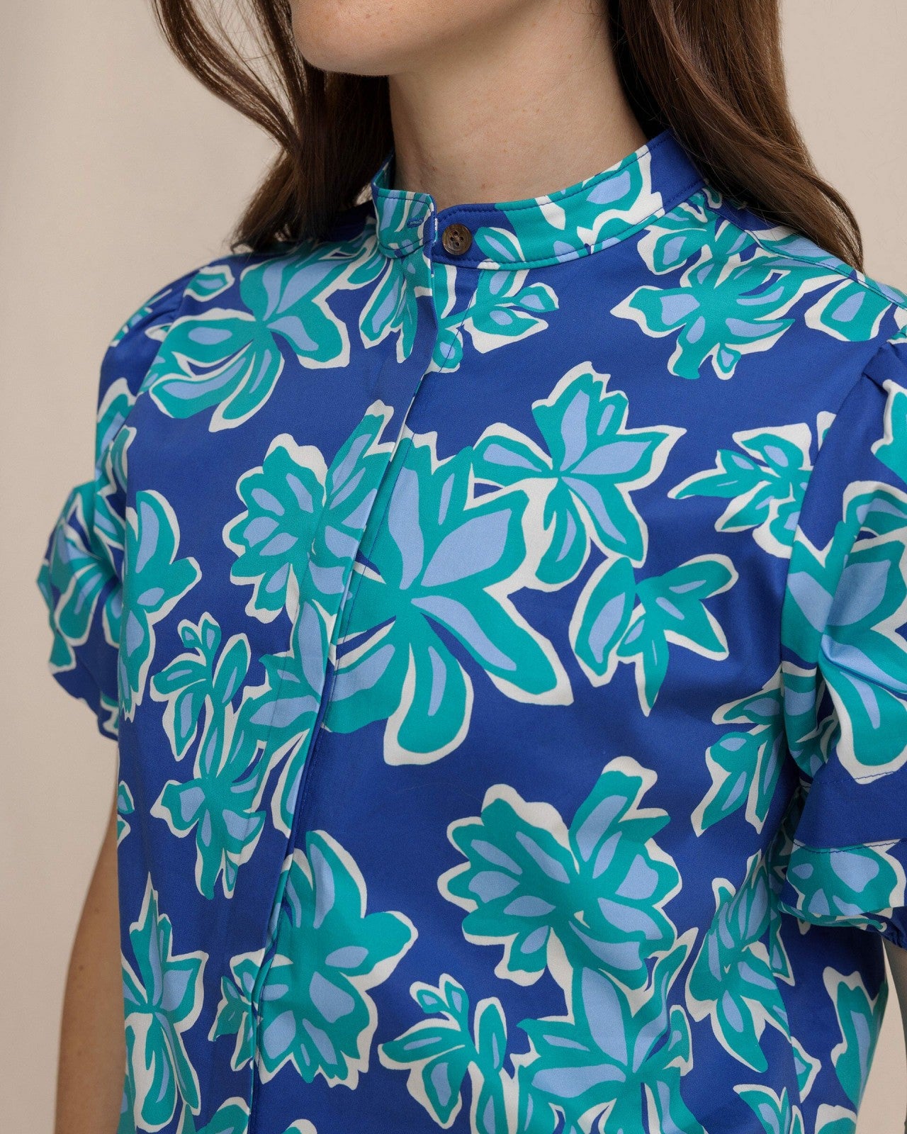 Southern Tide Payge Poplin Top For Women|Sale