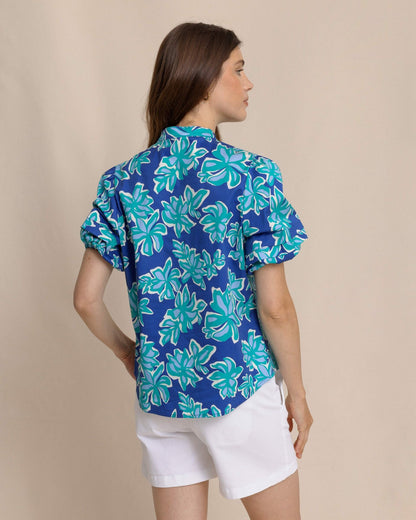 Southern Tide Payge Poplin Top For Women|Sale