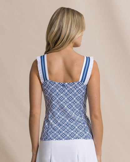 Southern Tide Rylee Printed Active Top For Women|Sale