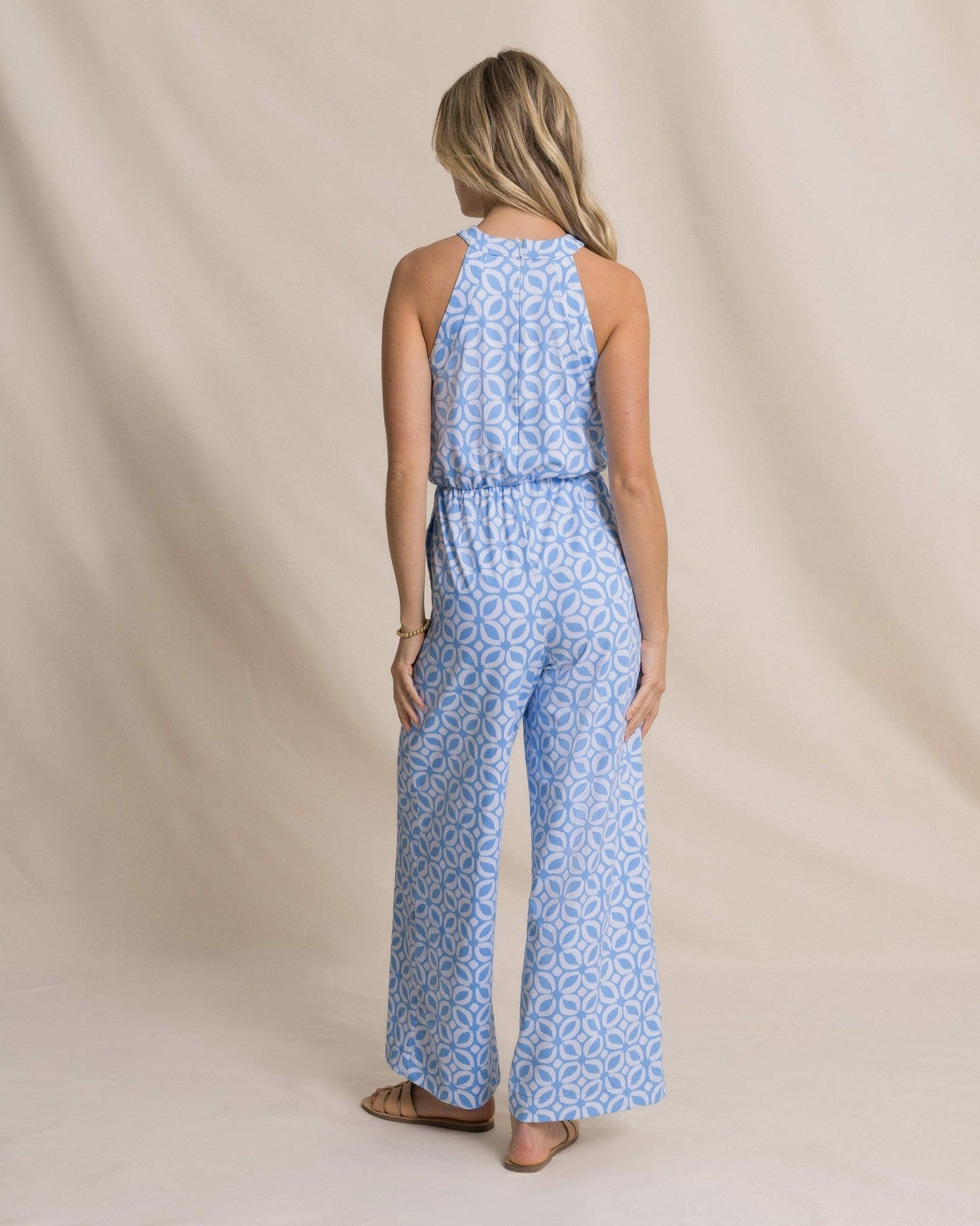 Southern Tide Karrigan Printed Performance Jumpsuit For Women|Sale