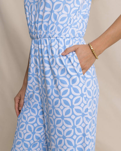 Southern Tide Karrigan Printed Performance Jumpsuit For Women|Sale