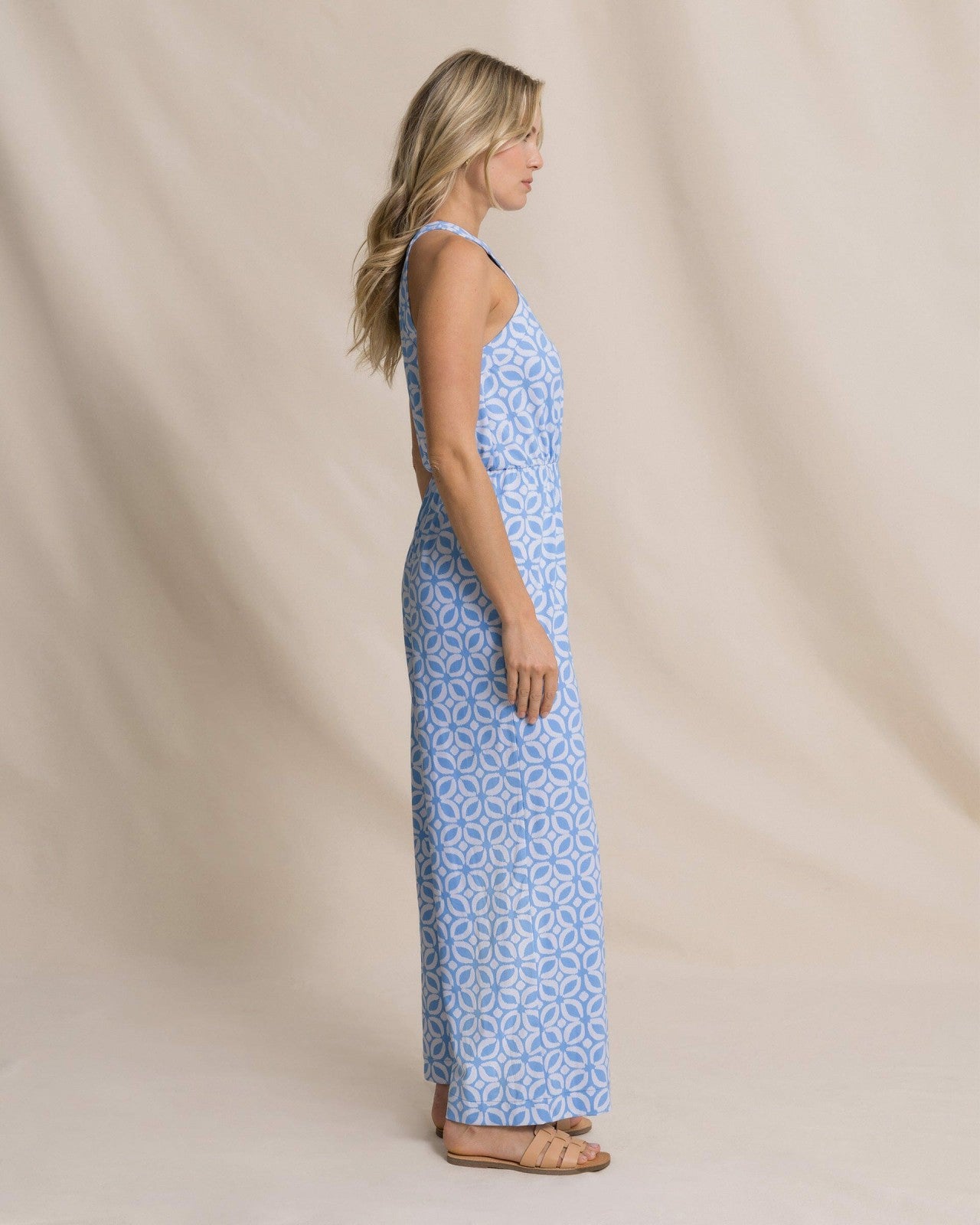 Southern Tide Karrigan Printed Performance Jumpsuit For Women|Sale