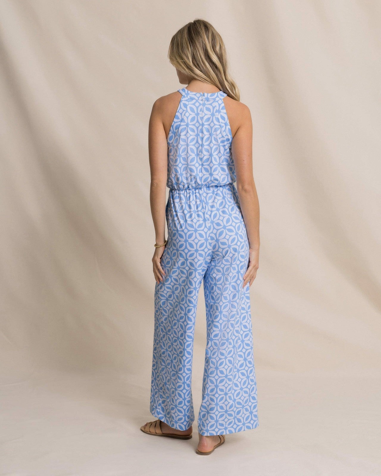 Southern Tide Karrigan Printed Performance Jumpsuit For Women|Sale