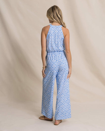 Southern Tide Karrigan Printed Performance Jumpsuit For Women|Sale