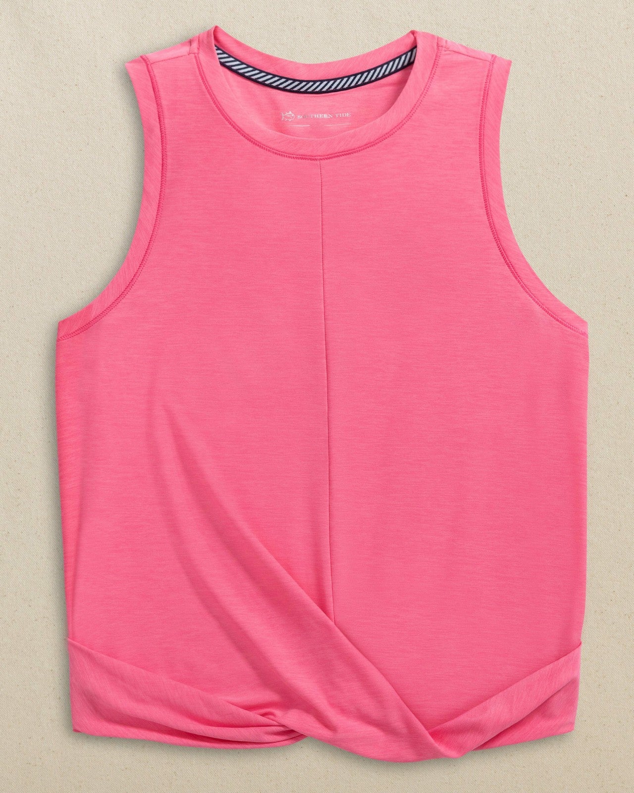 Southern Tide Lacy Coastal Breeze® Active Twist Tank - Pink For Women|Sale