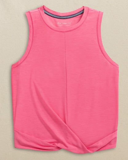 Southern Tide Lacy Coastal Breeze® Active Twist Tank - Pink For Women|Sale