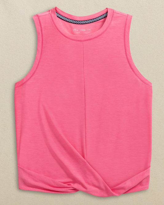 Southern Tide Lacy Coastal Breeze® Active Twist Tank - Pink For Women|Sale