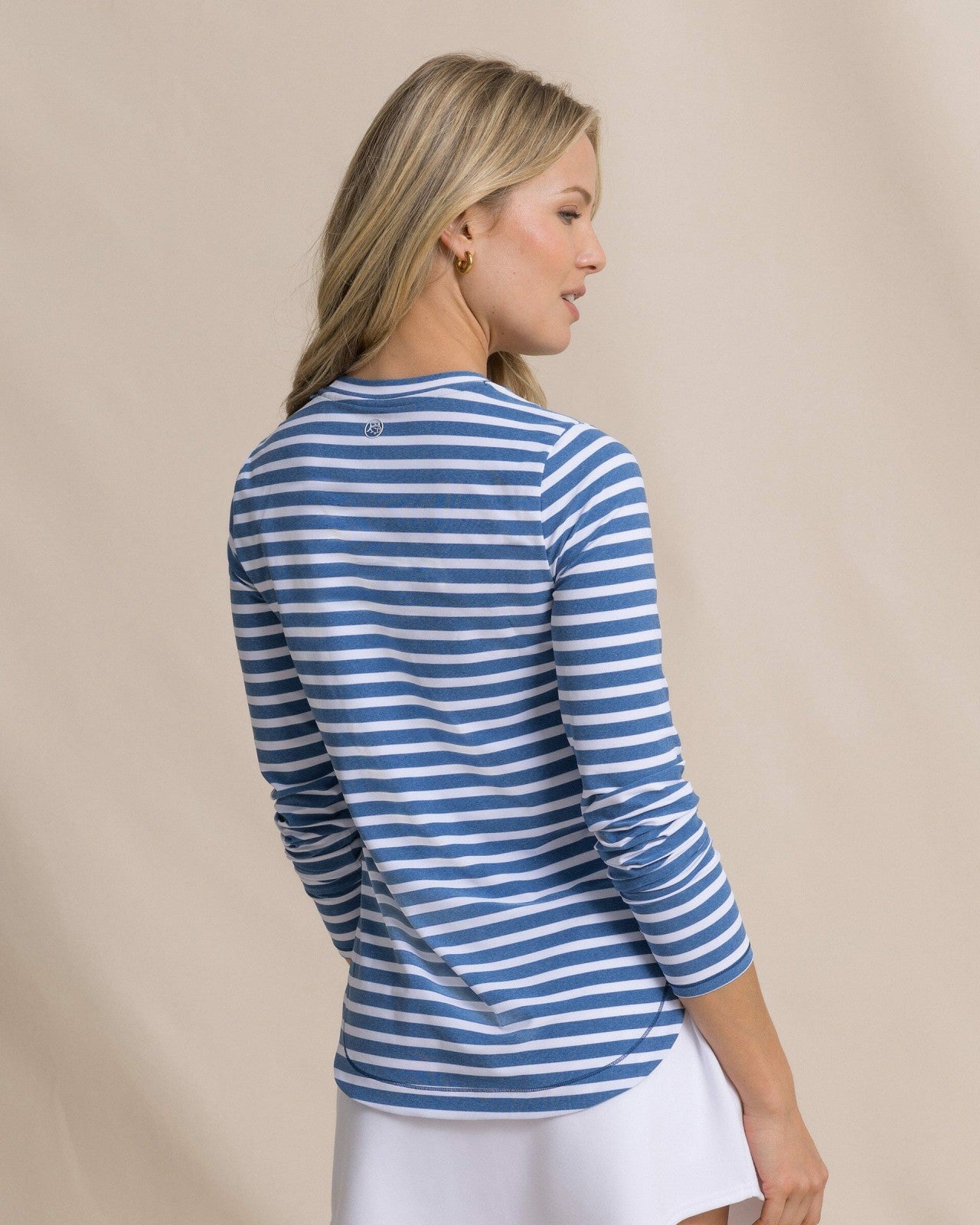 Southern Tide Linley Stripe Coastal Breeze® Performance Crew For Women|Sale