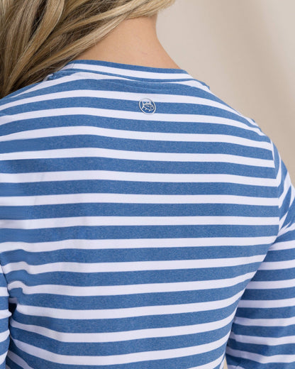 Southern Tide Linley Stripe Coastal Breeze® Performance Crew For Women|Sale