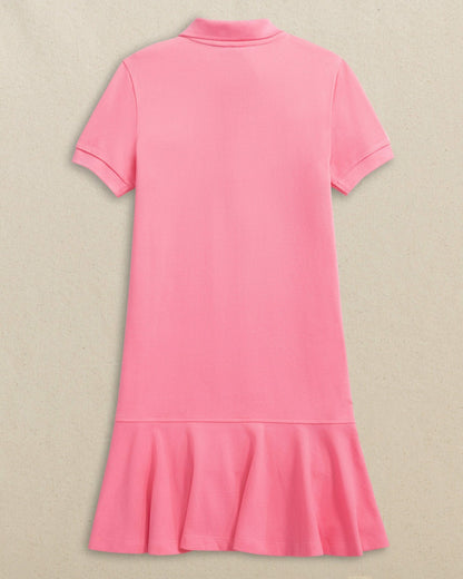 Southern Tide Skipjack Dropwaist Polo Dress - Sea Pink For Women|Kids|Sale