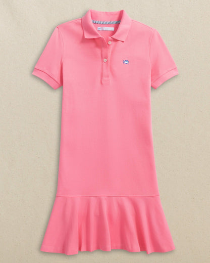 Southern Tide Skipjack Dropwaist Polo Dress - Sea Pink For Women|Kids|Sale