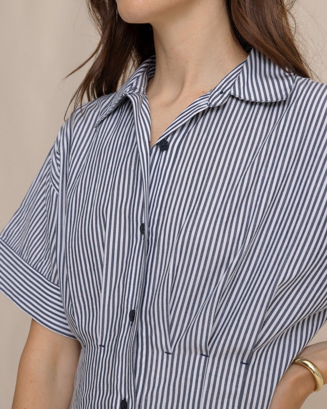 Southern Tide Bobbie Tucked Waist Shirtdress For Women|Sale