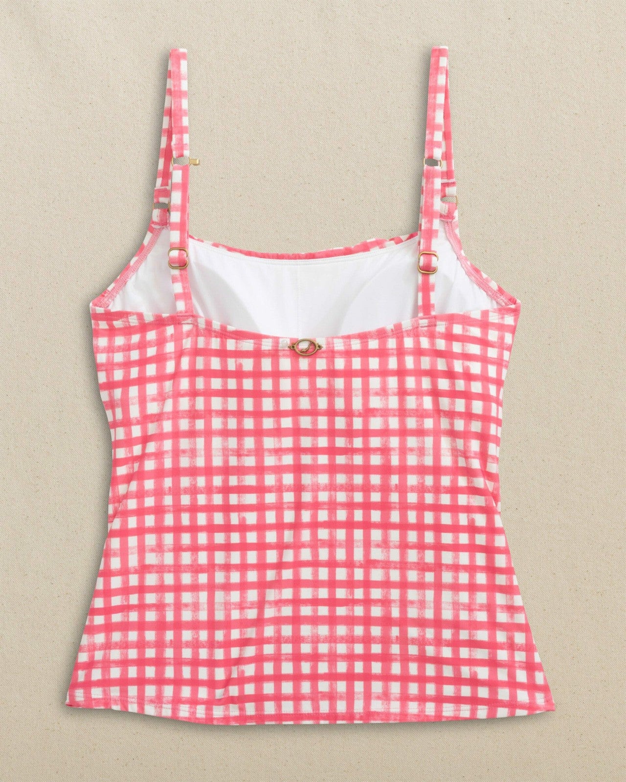 Southern Tide Gingham Tankini Top For Women