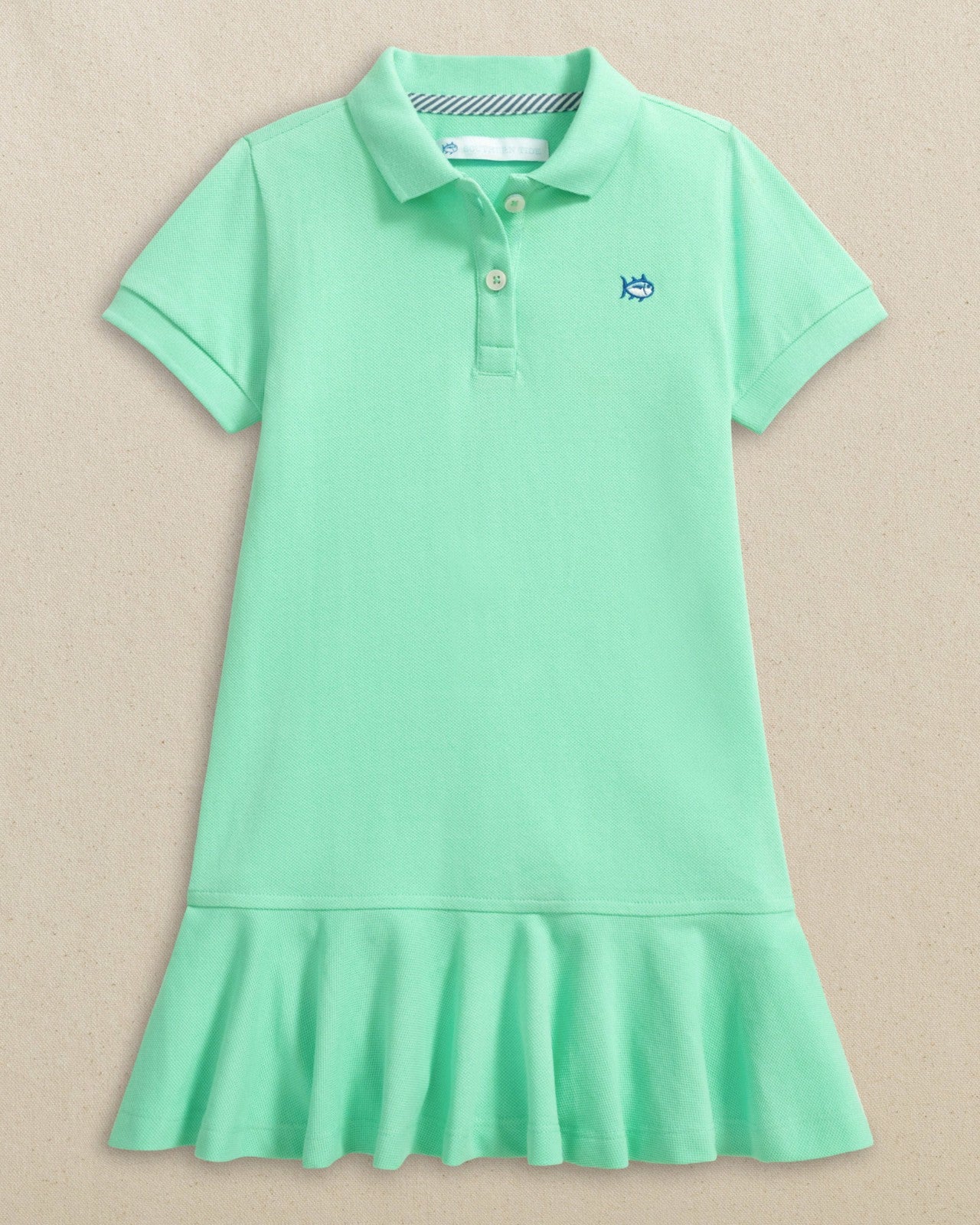 Southern Tide Girls Skipjack Dropwaist Polo Dress - Gulf Shores| Southern Tide For Women|Kids