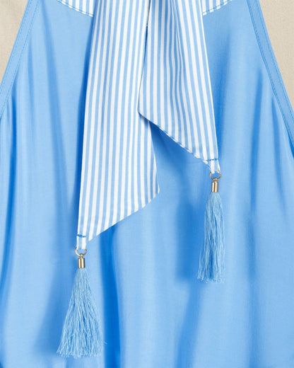 Southern Tide Halter Neck Short Cover-Up Dress For Women