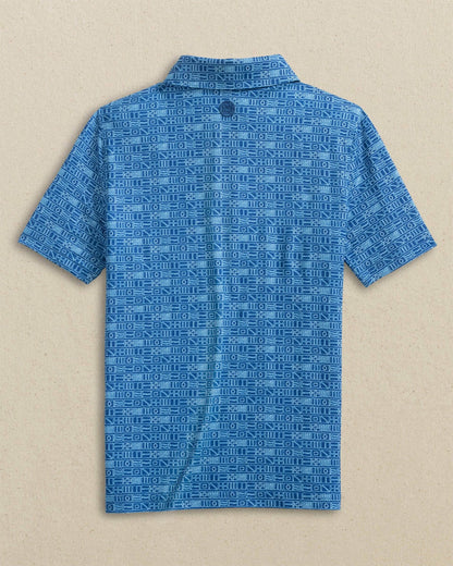 Southern Tide Boys Driver Nautical Flags Printed Performance Polo For Kids