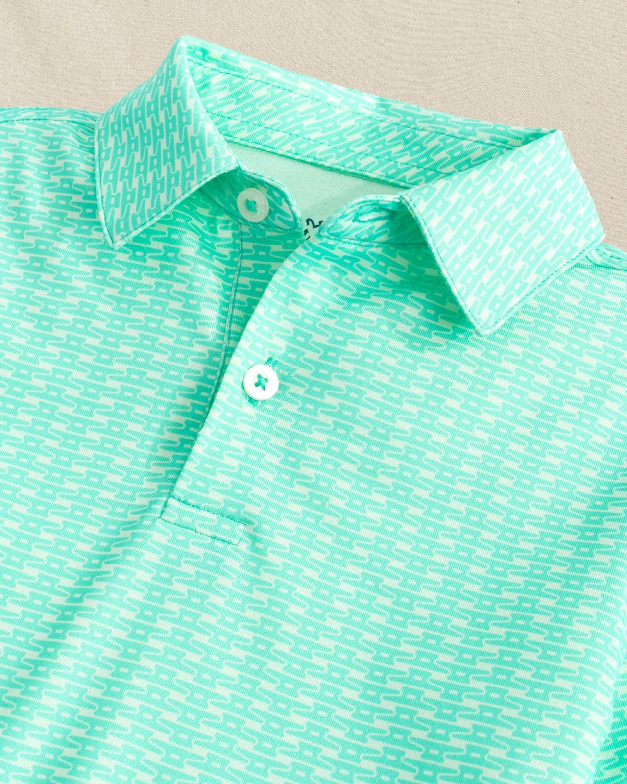 Southern Tide Boys Pop Lock & Dock It Printed Performance Polo For Kids