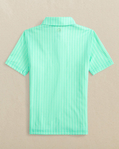 Southern Tide Boys Pop Lock & Dock It Printed Performance Polo For Kids