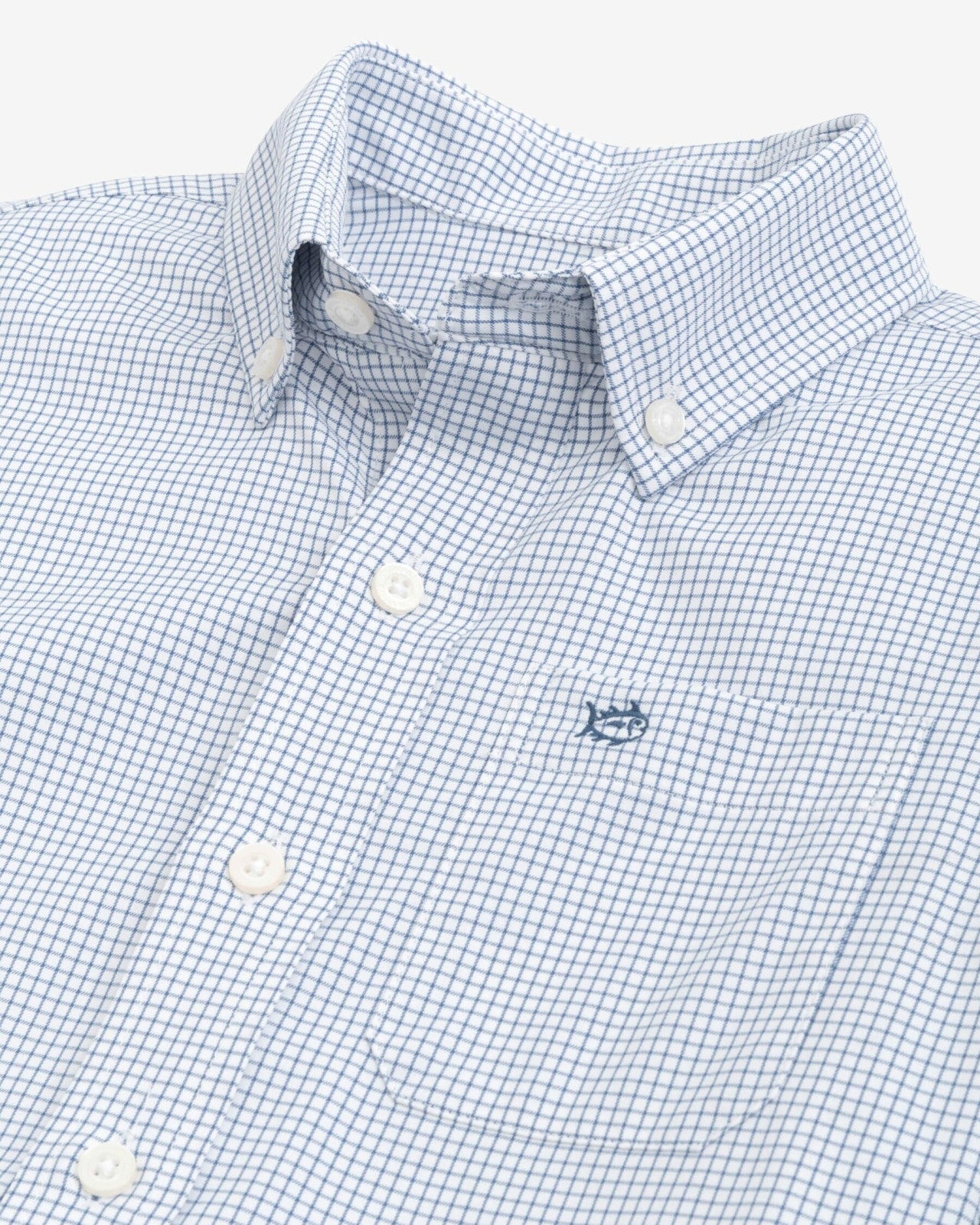 Southern Tide Youth Intercoastal Rosemont Tattersall Sport Shirt For Kids