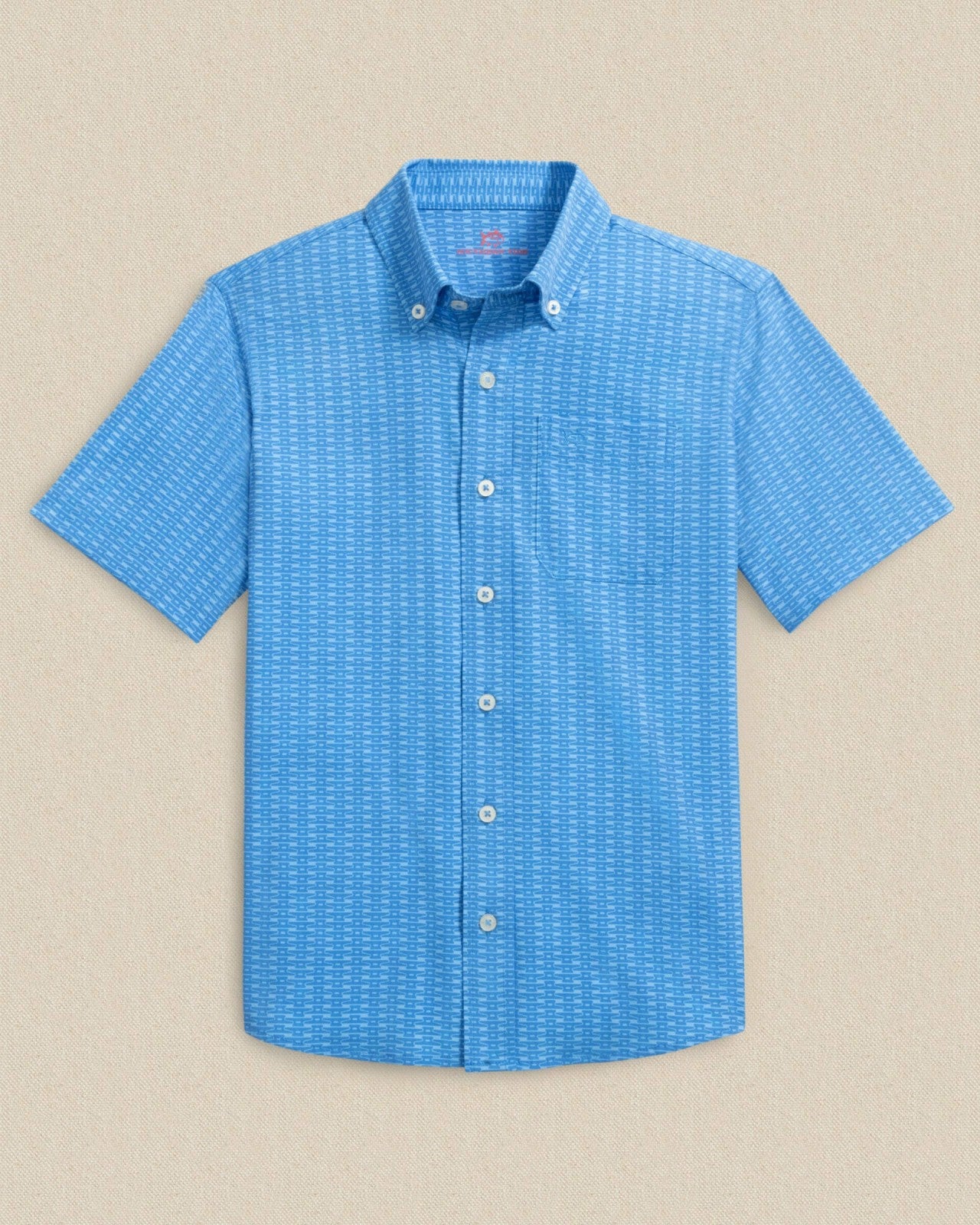 Southern Tide Boys Pop Lock & Dock It Short Sleeve Sport Shirt For Kids
