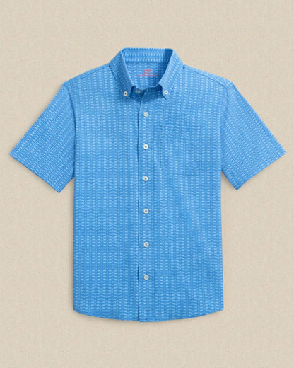 Southern Tide Boys Pop Lock & Dock It Short Sleeve Sport Shirt For Kids