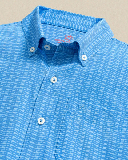 Southern Tide Boys Pop Lock & Dock It Short Sleeve Sport Shirt For Kids