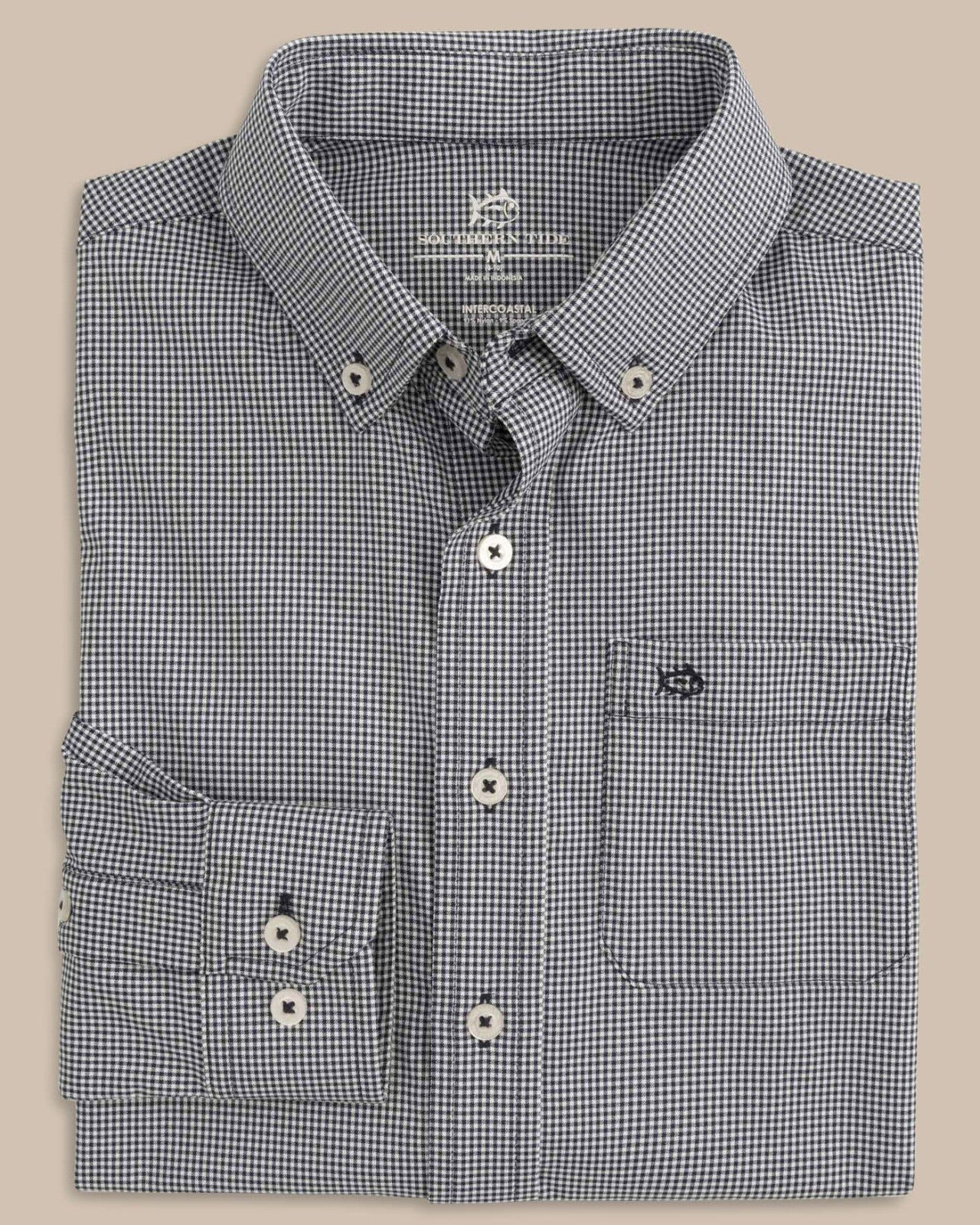Southern Tide Boy's Intercoastal Mini Gingham Button Down Shirt For Kids
