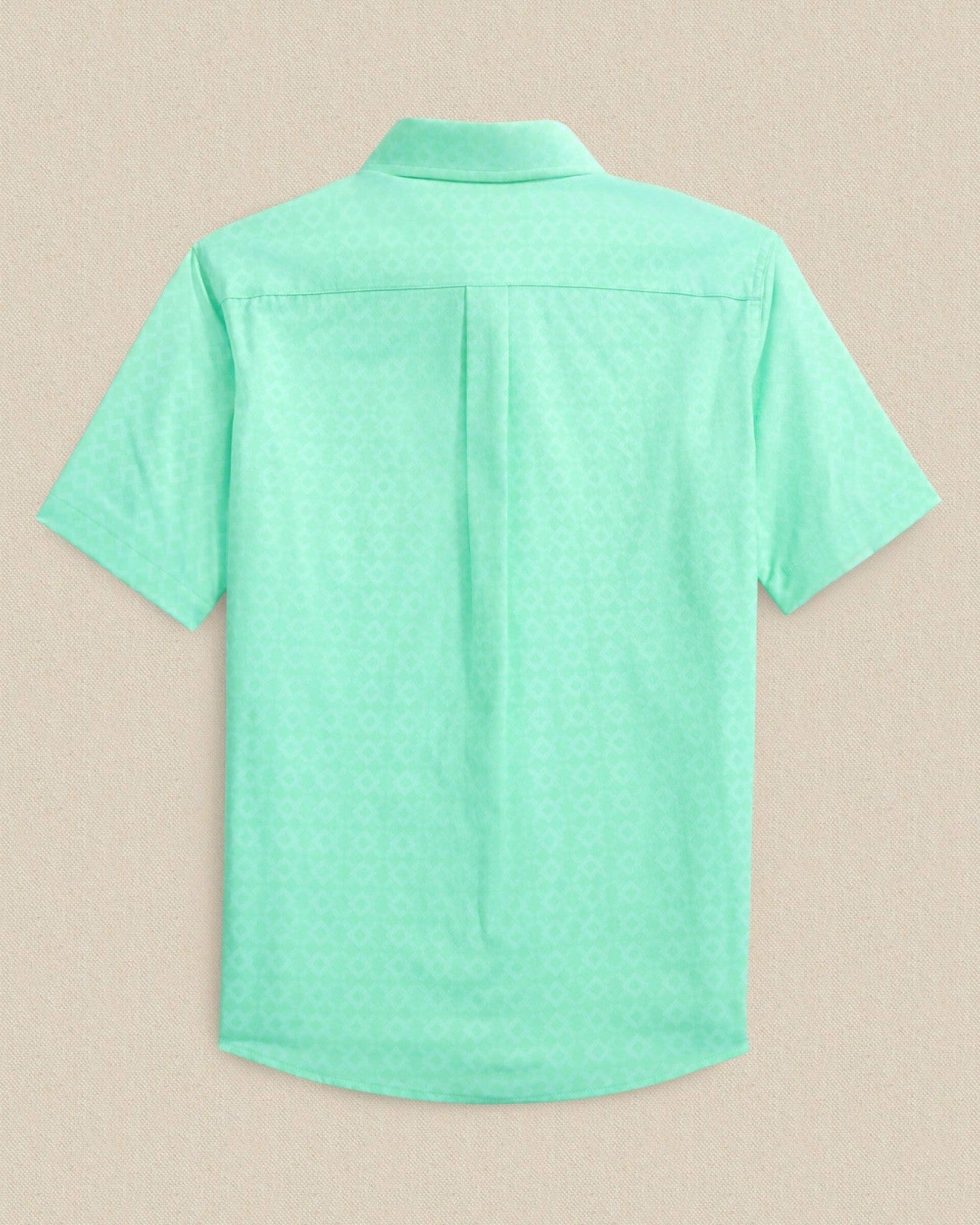 Southern Tide Boys Seaside Geo Short Sleeve Sport Shirt For Kids|Sale