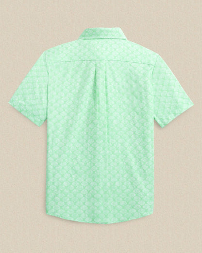 Southern Tide Boys Seashell Cove Short Sleeve Sport Shirt For Kids|Sale