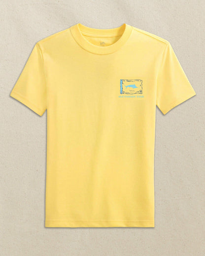 Southern Tide Kids Marlin Badge Short Sleeve T-Shirt For Kids