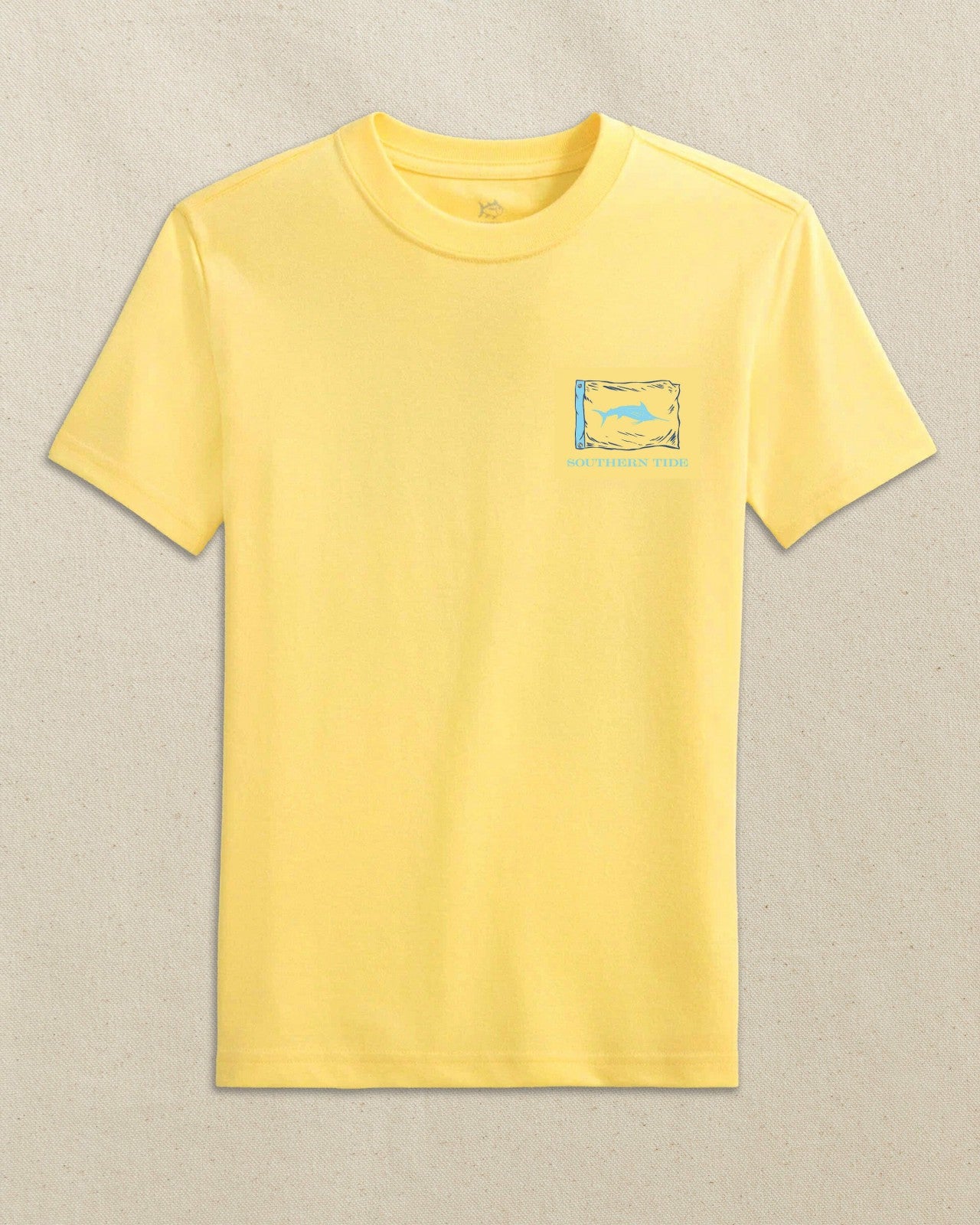 Southern Tide Kids Marlin Badge Short Sleeve T-Shirt For Kids