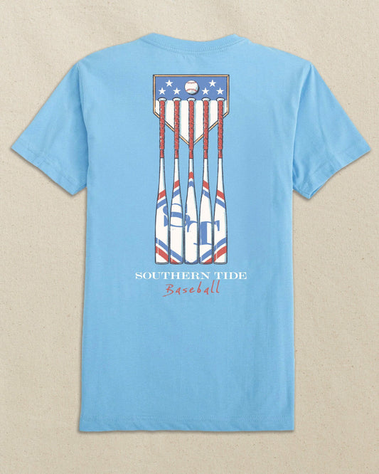 Southern Tide Kids Patriotic Bats Short Sleeve T-Shirt For Kids