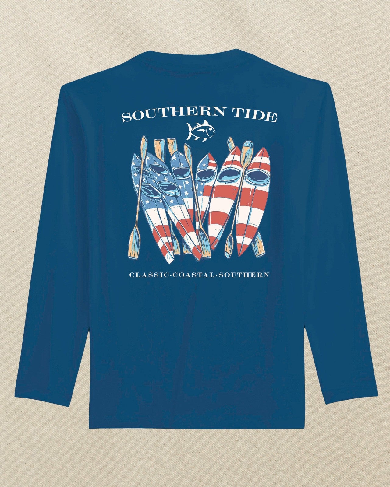 Southern Tide Kids Americana Performance Long Sleeve T-Shirt For Kids
