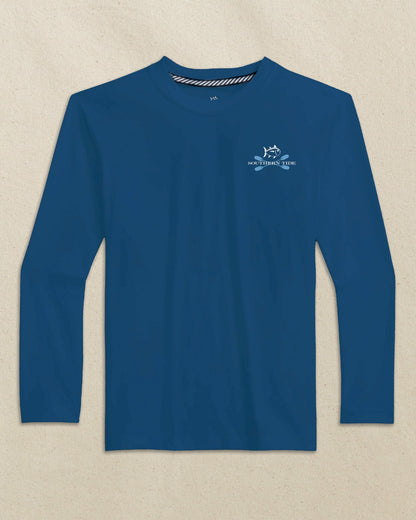 Southern Tide Kids Americana Performance Long Sleeve T-Shirt For Kids