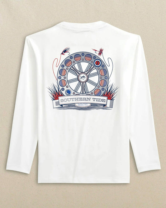 Southern Tide Kids Keep It Reel Performance Long Sleeve T-Shirt For Kids