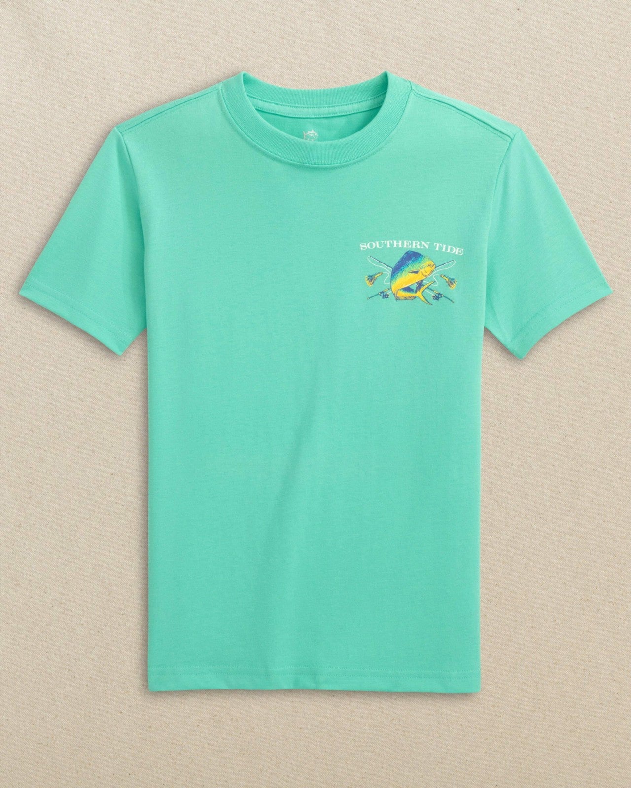 Southern Tide Kids Mahi Deep Sea Fishing Short Sleeve T-Shirt For Kids