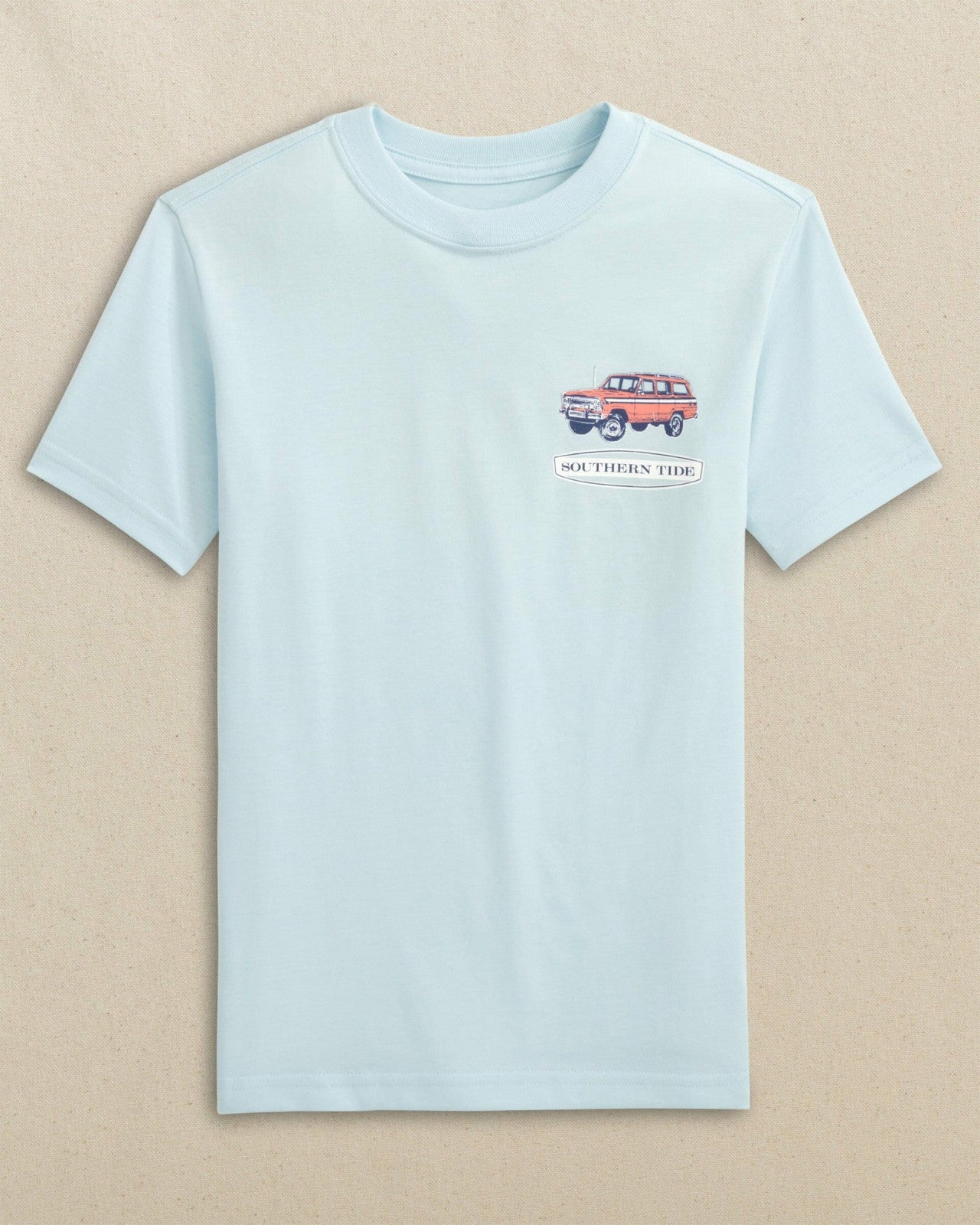 Southern Tide Kids Marsh Wagon Short Sleeve T-Shirt For Kids
