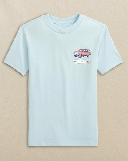 Southern Tide Kids Marsh Wagon Short Sleeve T-Shirt For Kids