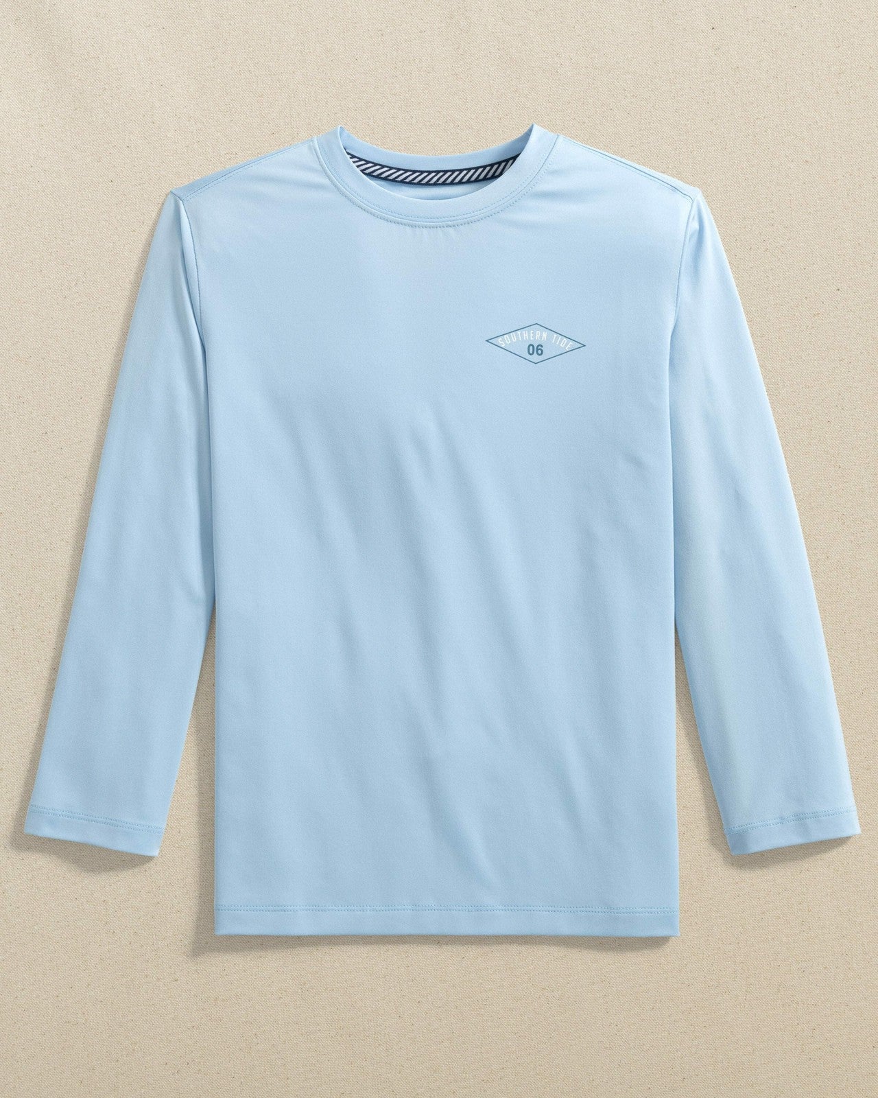 Southern Tide Kids Shark Attack Performance Long Sleeve T-Shirt For Kids