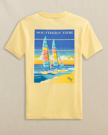 Southern Tide Kids Beach Catamarans Short Sleeve T-Shirt For Kids|Sale