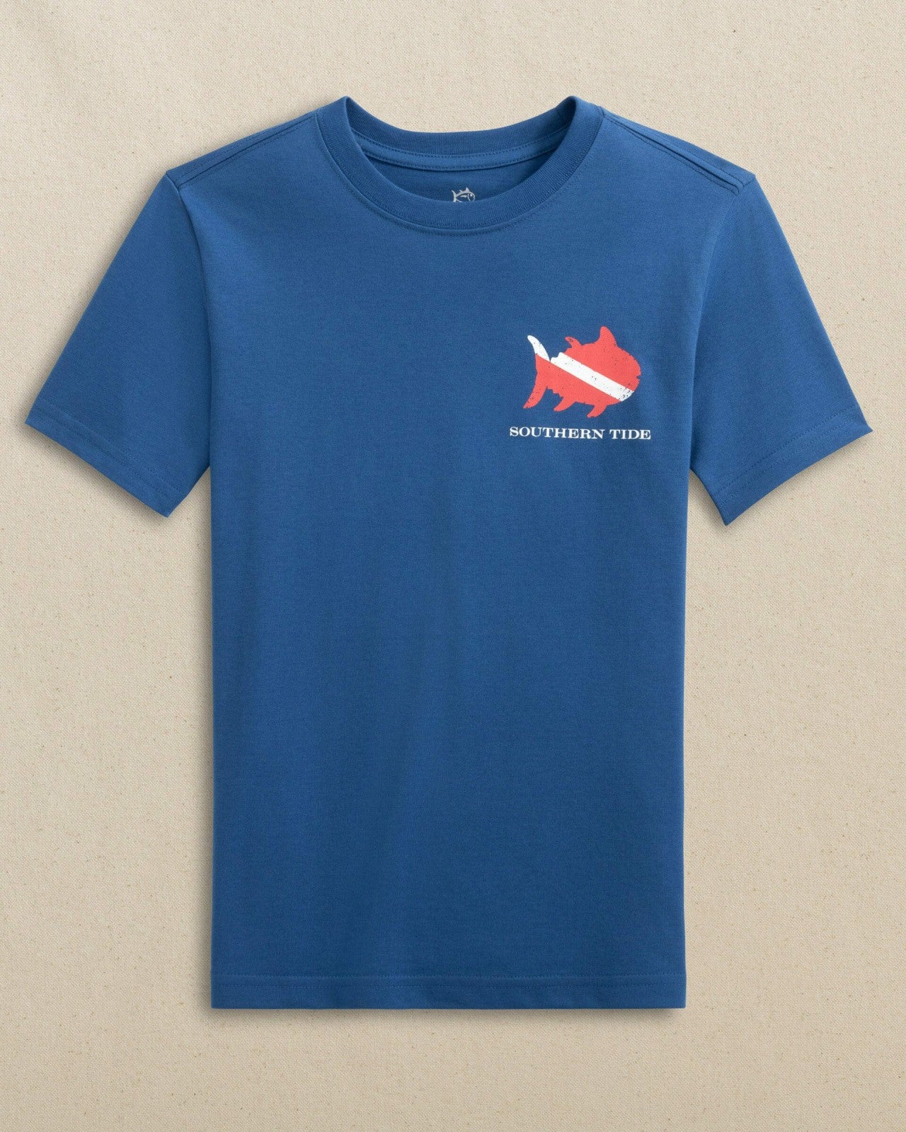 Southern Tide Kids Skipjack Scuba Flag Short Sleeve T-Shirt For Kids|Sale